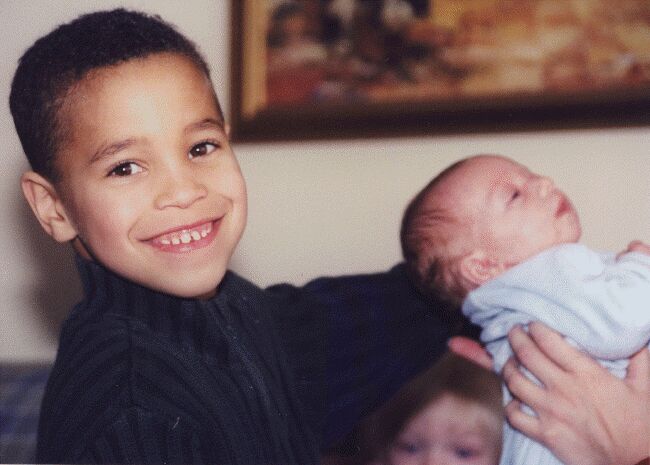 PJ And Little Brother Jaedon  - Feb 2002