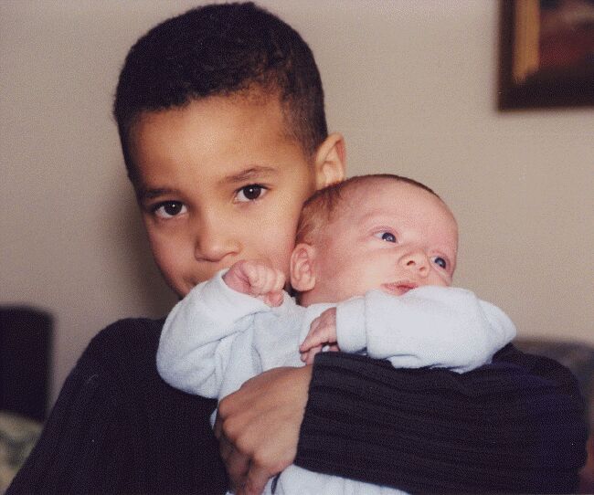 PJ And Little Brother Jaedon  - Feb 2002