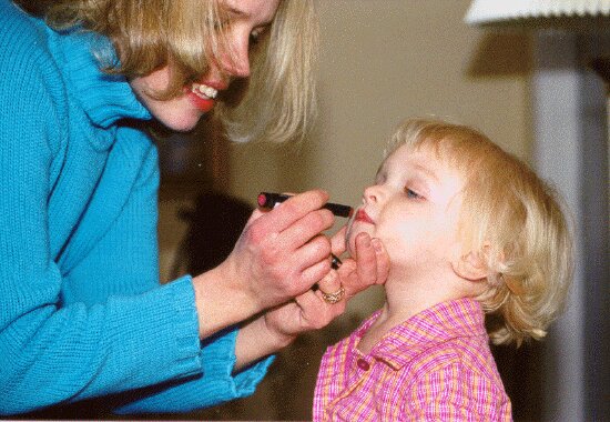 Emily Learning the Basics from Mom.