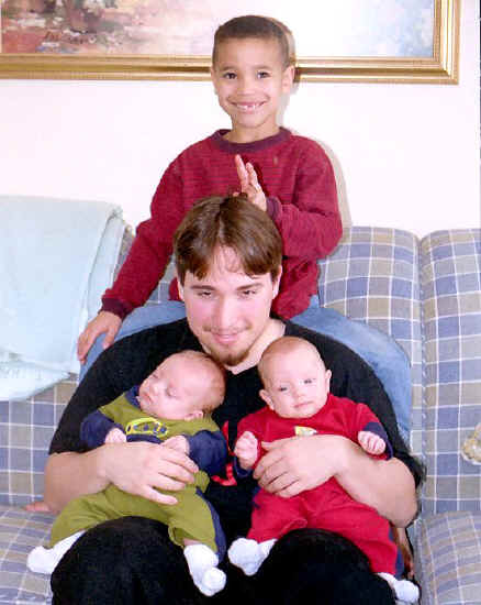 Kevin, PJ, Jaedon and Jaxon March 2002