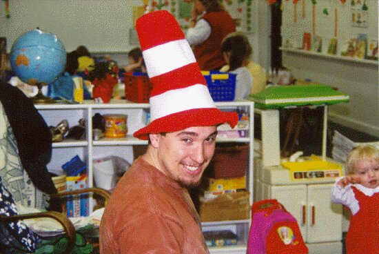 Kevin At PJ's School - But who is enjoying it more?